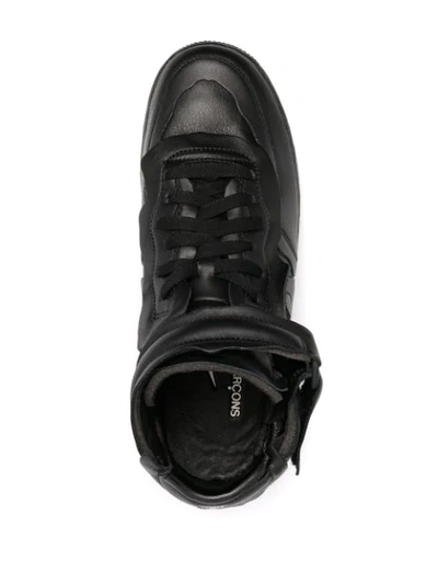 Shop Nike X Comme Des Garçons Air Force 1 Mid Sneakers In Black