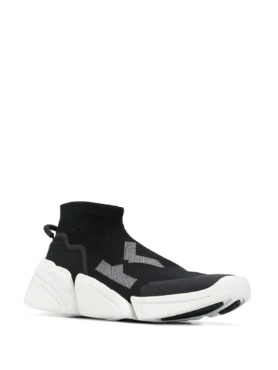 Shop Kenzo K-logo Sock Trainers In Black