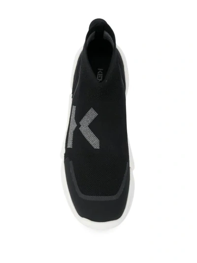 Shop Kenzo K-logo Sock Trainers In Black