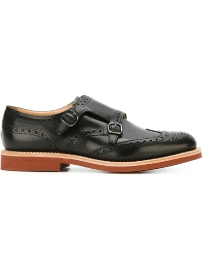 Shop Church's 'kelby' Monk Shoes In Black