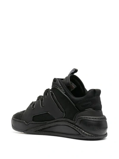 Shop Gcds Slim Skate Sneakers In Black