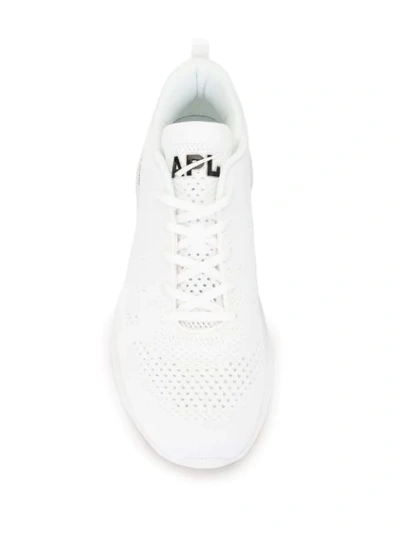 Shop Apl Athletic Propulsion Labs Lace-up Trainers In White