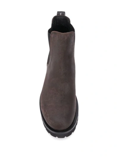 Shop Woolrich Slip-on Chelsea Boots In Brown
