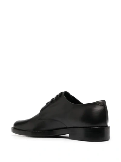 Shop Ann Demeulemeester Leather Derby Shoes In Black