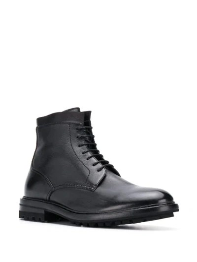 Shop Henderson Baracco Lace Up Ankle Boots In Black