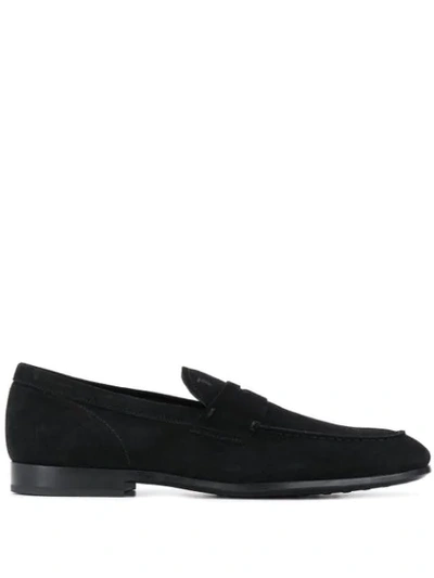 Shop Tod's Classic Loafers In Black