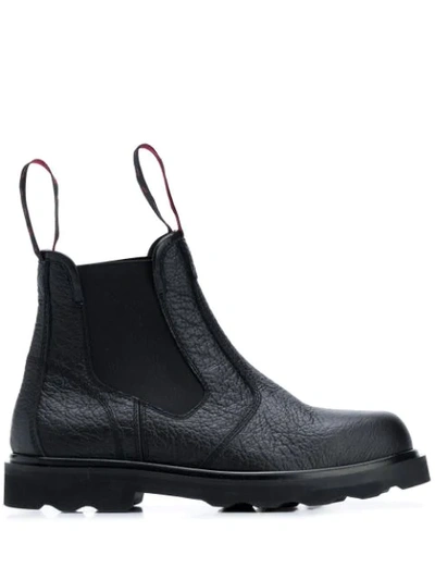 Shop Marni Logo Pull Tab Chelsea Boots In Black