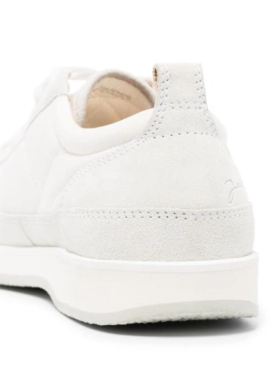 Shop Jacquemus White Les Baskets Suede Sneakers