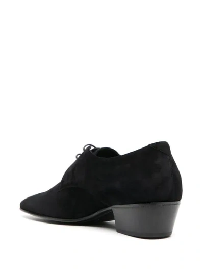 Shop Saint Laurent Billy Lace-up Shoes In Black