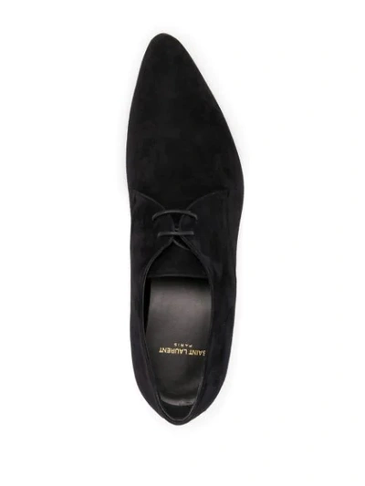 Shop Saint Laurent Billy Lace-up Shoes In Black