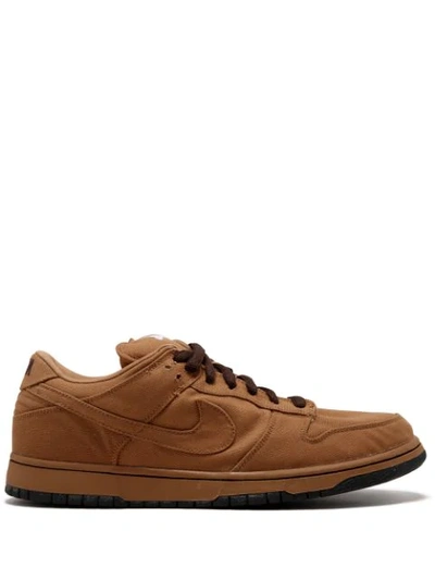 Shop Nike Dunk Low Pro Sneakers In Brown