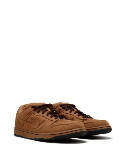 Shop Nike Dunk Low Pro Sneakers In Brown