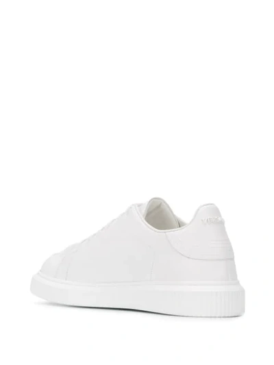 Shop Versace Nyx Medusa Leather Sneakers In White