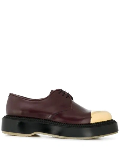 Shop Undercover X Metal Adieu Type 54 Oxford Shoes In Red