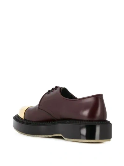 Shop Undercover X Metal Adieu Type 54 Oxford Shoes In Red