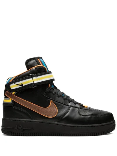 Nike X Ricardo Tisci Air Force 1 Mid Sneakers In Black Leather In Black