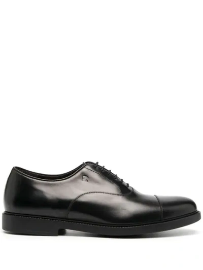 Shop Fratelli Rossetti Polished Lace-up Shoes In Black