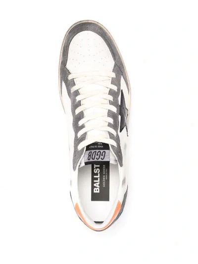 Shop Golden Goose Ballstar Low-top Sneakers In White