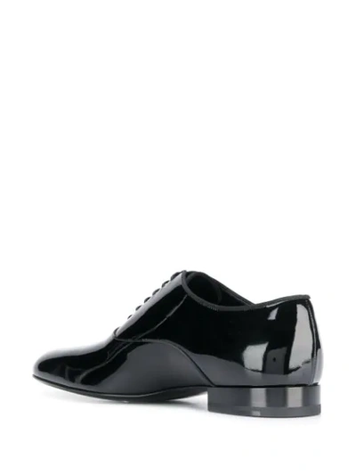 Shop Saint Laurent Smoking Oxford Shoes In Black