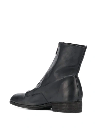 FRONT-ZIP ANKLE BOOTS
