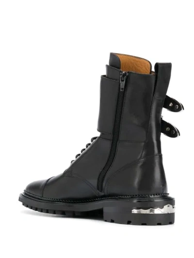 Shop Toga Virilis Double-buckle Strap Ankle Boots In Black