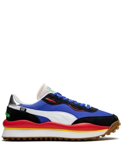 Shop Puma Style Rider Play On Sneakers In Blue