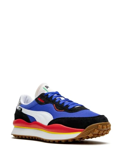 Shop Puma Style Rider Play On Sneakers In Blue