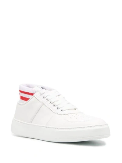 Shop Gcds Bomber Mid Sneakers In White