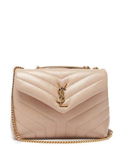 Saint Laurent - Loulou Small Quilted Leather Shoulder Bag - Womens - Beige