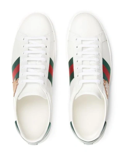 Shop Gucci X Doraemon Ace Low-top Sneakers In White