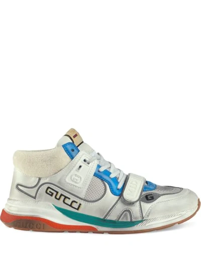 Shop Gucci Ultrapace High-top Sneakers In White