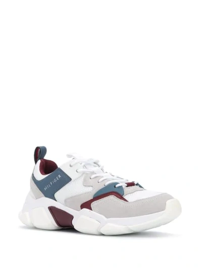 Shop Tommy Hilfiger Chunky Sole Low-top Sneakers In White