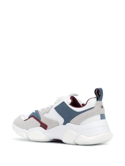 Shop Tommy Hilfiger Chunky Sole Low-top Sneakers In White
