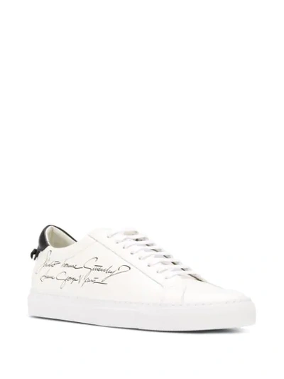 Shop Givenchy Urban Street Printed Low-top Sneakers In White