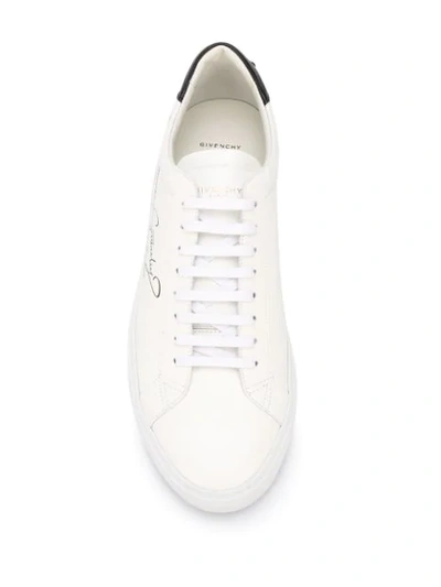 Shop Givenchy Urban Street Printed Low-top Sneakers In White