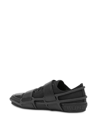Shop Burberry Webb Sneakers In Black