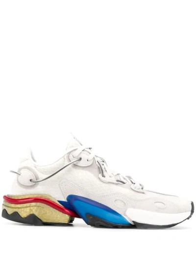 Adidas Originals Men's Torsion X Multicolor-sole Runner Sneakers In Grey