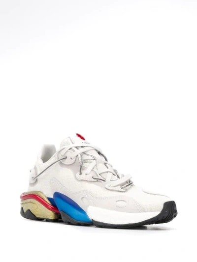 Adidas Originals Men's Torsion X Multicolor-sole Runner Sneakers In Grey