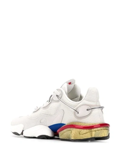 Adidas Originals Men's Torsion X Multicolor-sole Runner Sneakers In Grey