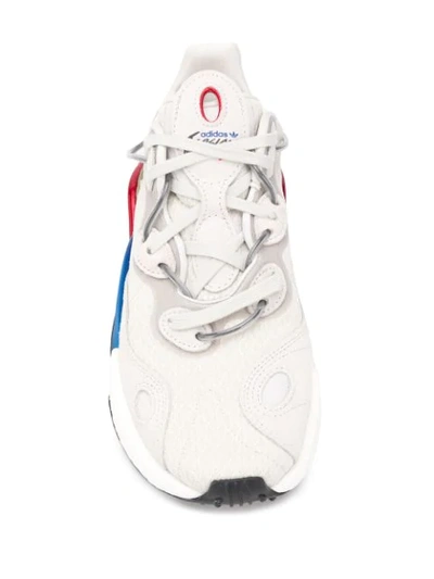 Adidas Originals Men's Torsion X Multicolor-sole Runner Sneakers In Grey