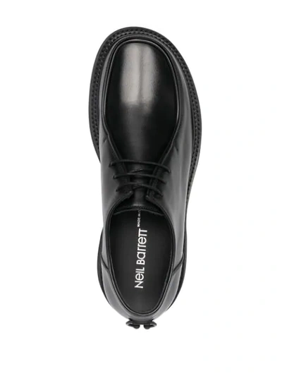 Shop Neil Barrett Ring-detail Derby Shoes In Black
