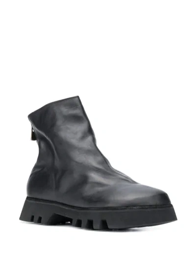Shop Guidi Rear-zip Ankle Boots In Black