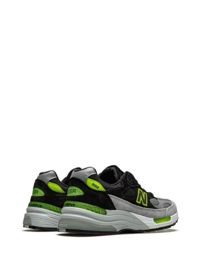 New Balance Grey & Black Made In Us 992 Sneakers In Grey