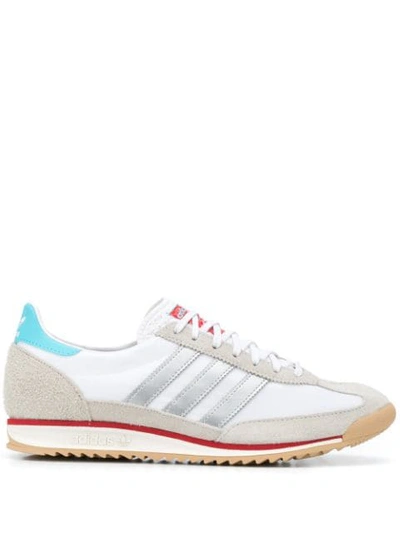 Adidas Originals Sl 72 Leather- And Suede-trimmed Shell Sneakers In White |  ModeSens