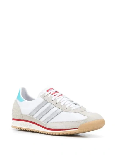 Adidas Originals Sl 72 Leather- And Suede-trimmed Shell Sneakers In White |  ModeSens