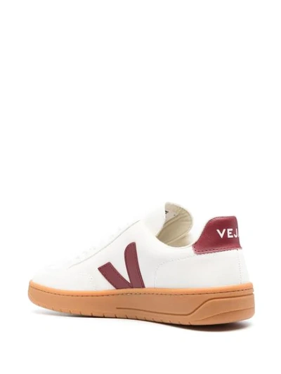 Shop Veja Marsala Sneakers In White