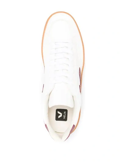 Shop Veja Marsala Sneakers In White