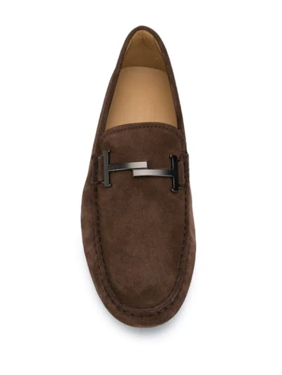 Shop Tod's Gommino Driving Shoes In Brown