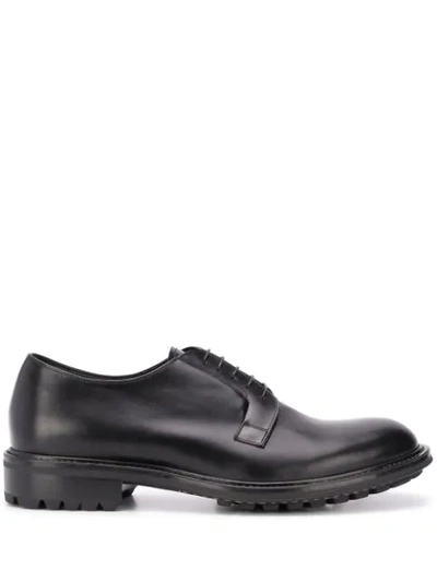 Shop Aiezen Lace-up Derby Shoes In Black