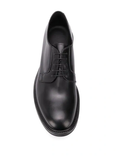 Shop Aiezen Lace-up Derby Shoes In Black